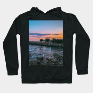 Summer Sunset Relax Yoga Beach Meditation Hoodie